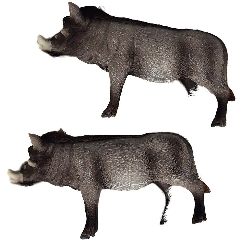 Warthog Sow Schleich #14613 Wild Animal Toy Figurine Toy Animal Vintage Set Of 2